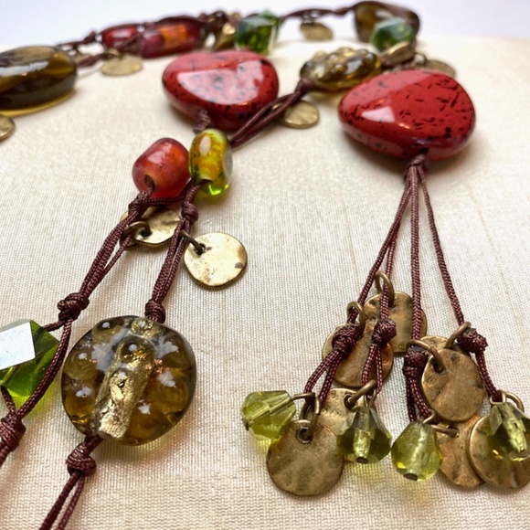 CHICO'S 'Gypsy Jewels’ Long Necklace - Picture 5 of 5